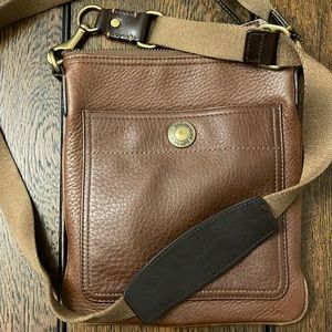 Coach brown leather Messenger Crossbody